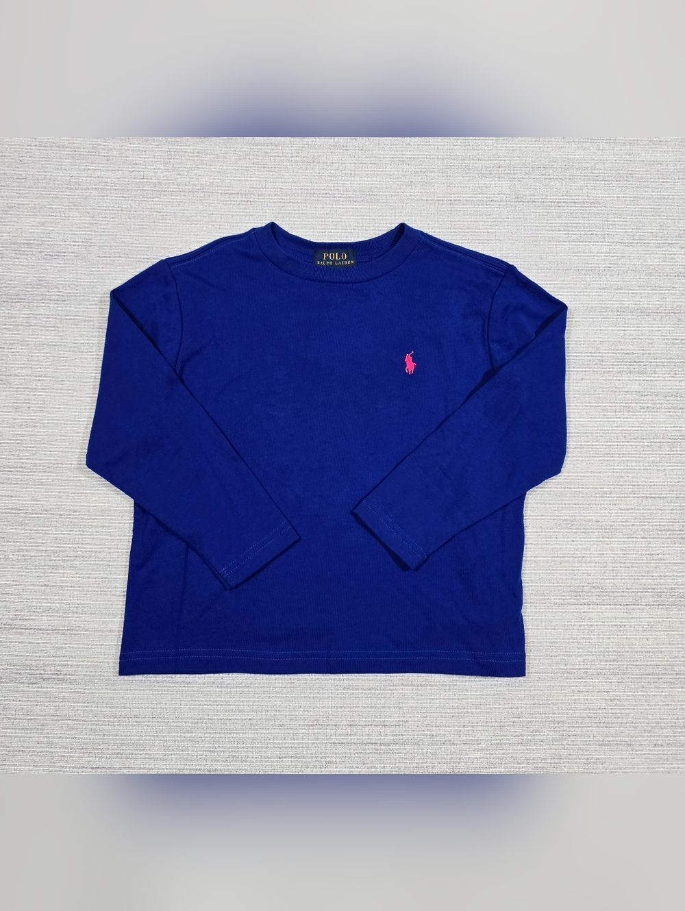 Polo Ralph Lauren Long Sleeve Shirt Kids Sz 4T Blue Pony Pullover Cotton